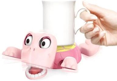 Inspired Living 3D Printed Turtle Coaster Cup Holder Funny Table Decor Drink Mat pink New