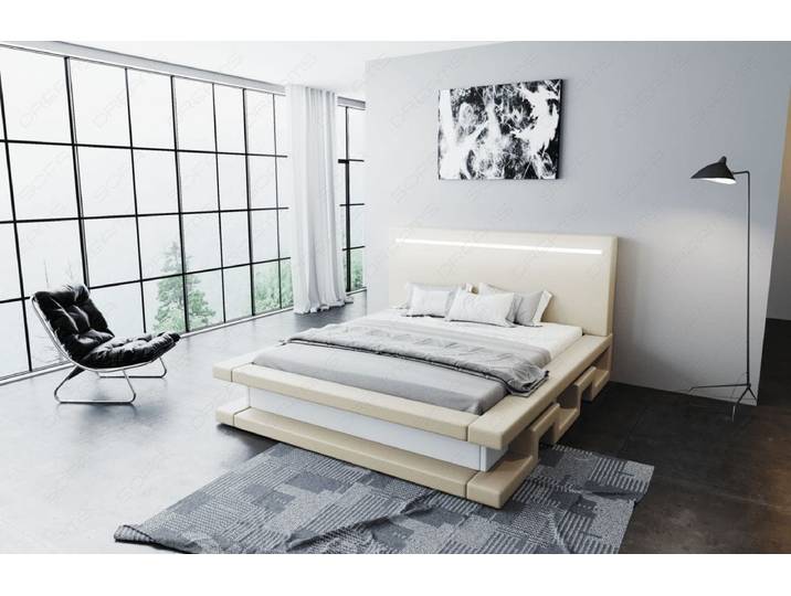 Wasserbett Faenza mit LED und stufigem Design
