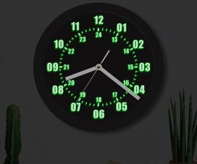 Drop Dash Deals Military Time Wall Clock With Hour Display LED Backlight And Remote Control Military Time Wall Clock With Hour Display LED Backlight And Remote Control