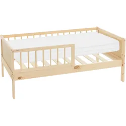 KINDERBETT mit Matratze 70x140 cm Natur