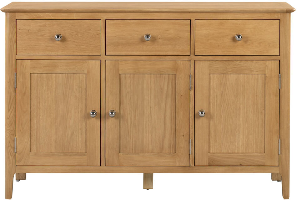 August Grove Mapleview Cotswold Sideboard Oak 85cm H X 130cm W X 40cm D