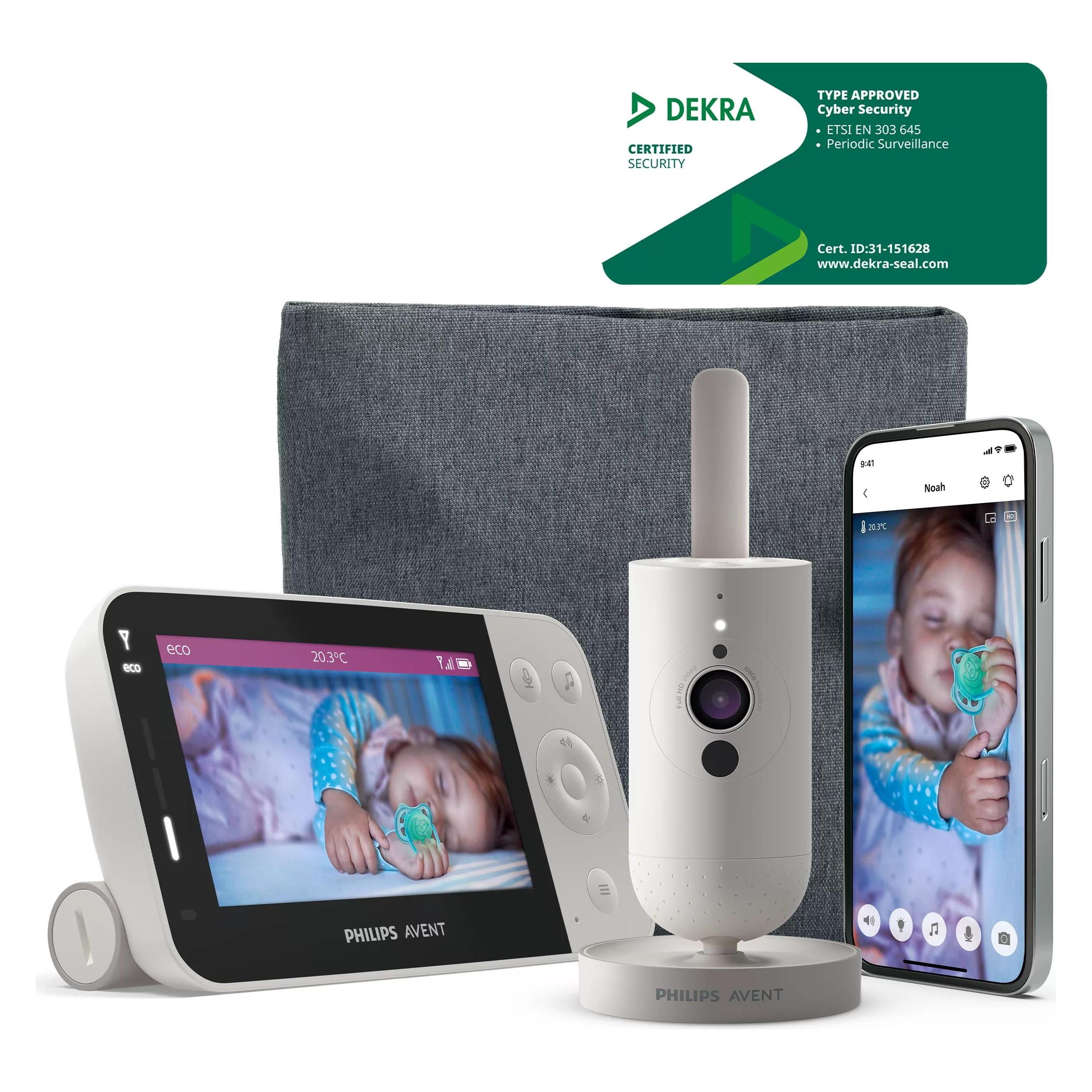Philips Avent Video Connected (Babyphone mit Kamera, 400 m) (SCD953/26)