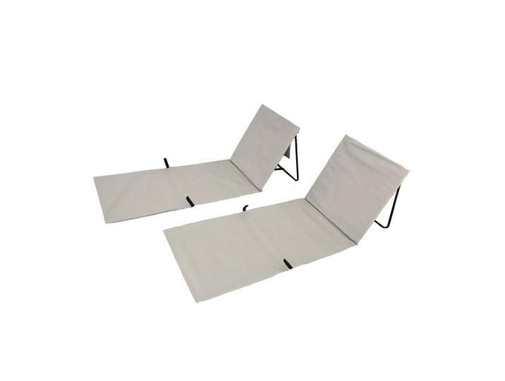 Strandmatte 2er Set grau