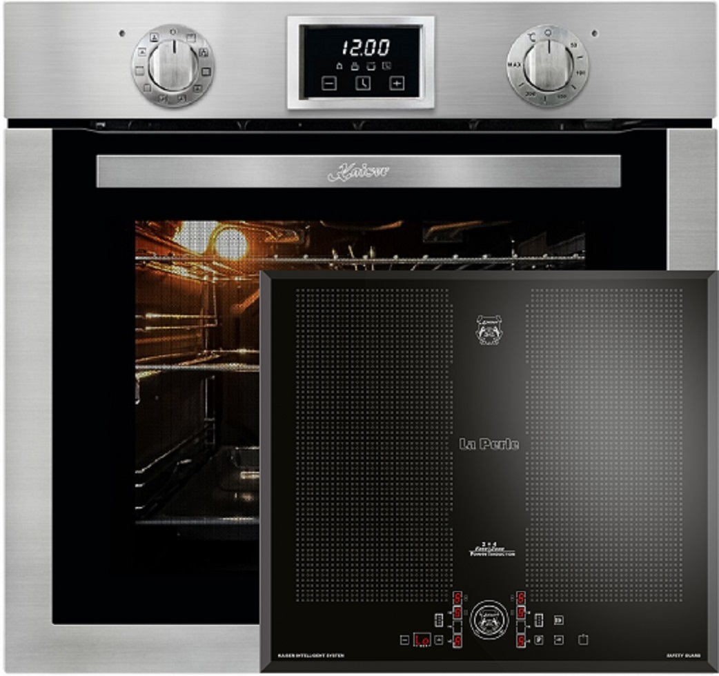 Herd Set/ Kaiser EH 6323 Einbaubackofen 79 L + KCT 61 FI Induktions-Kochfeld 60 cm