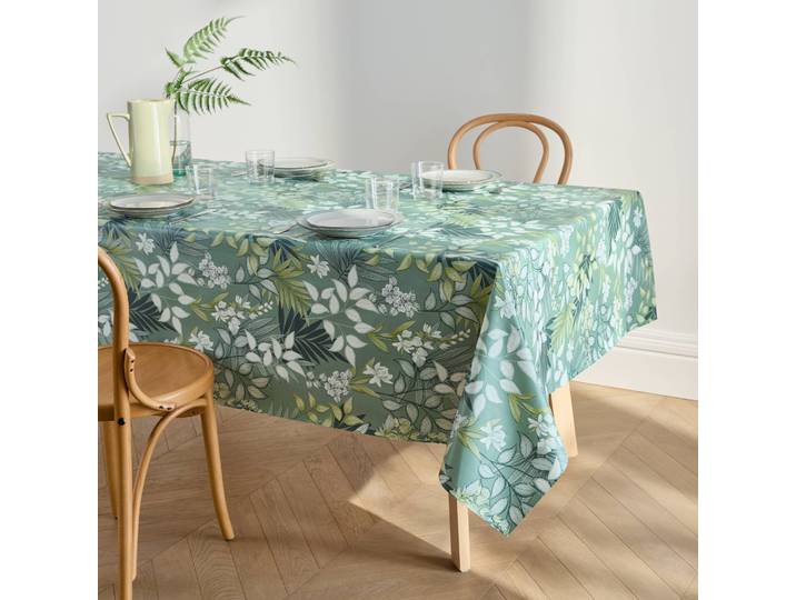 Nappe toile cirée imprimé feuillage - Blancheporte