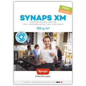 Synaps XM 300, A4, 250my, 300g/qm, 250 Blatt, weiß, wasserfestes Papier, synthetisch