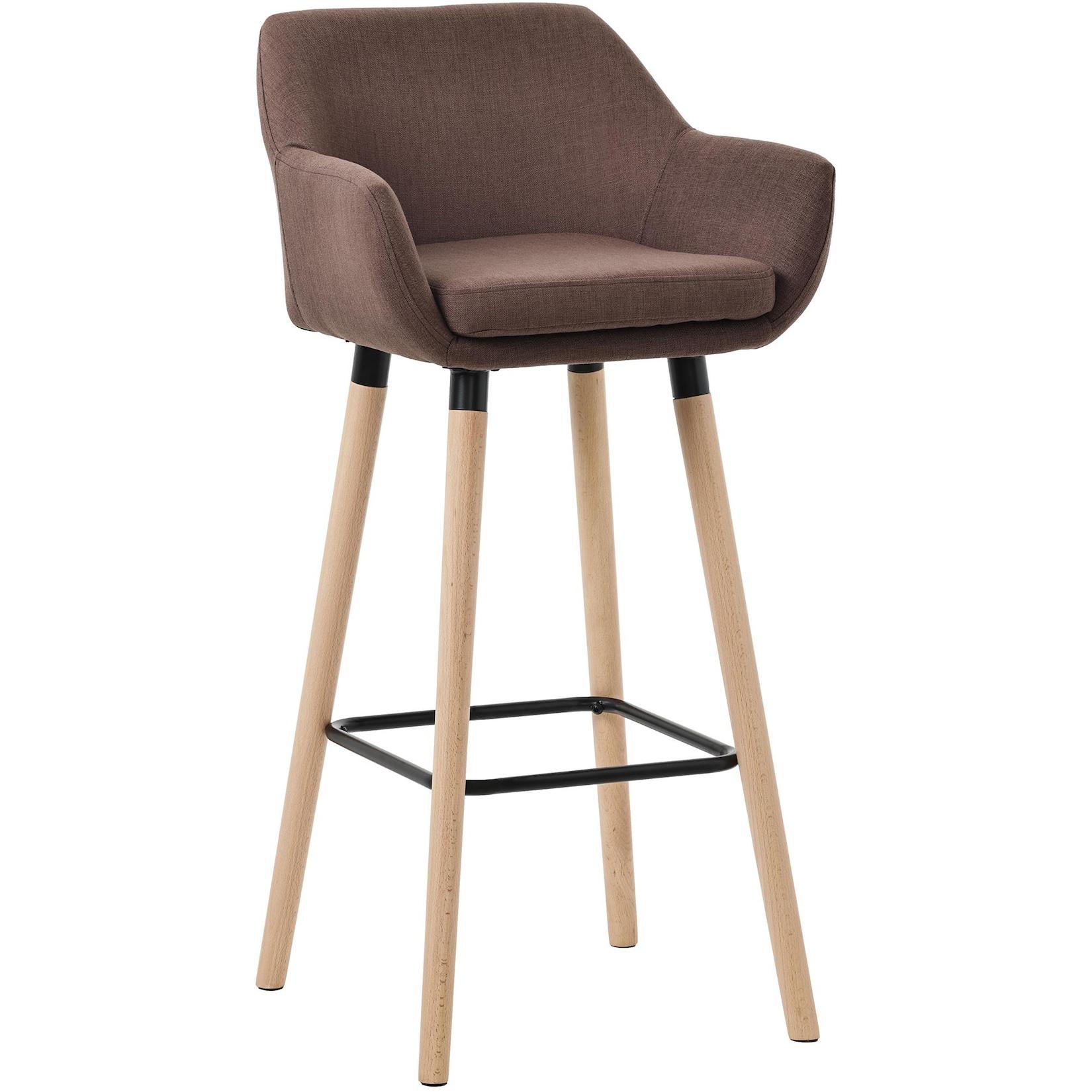 CLP Barhocker Grant Stoff Farbe: coffee