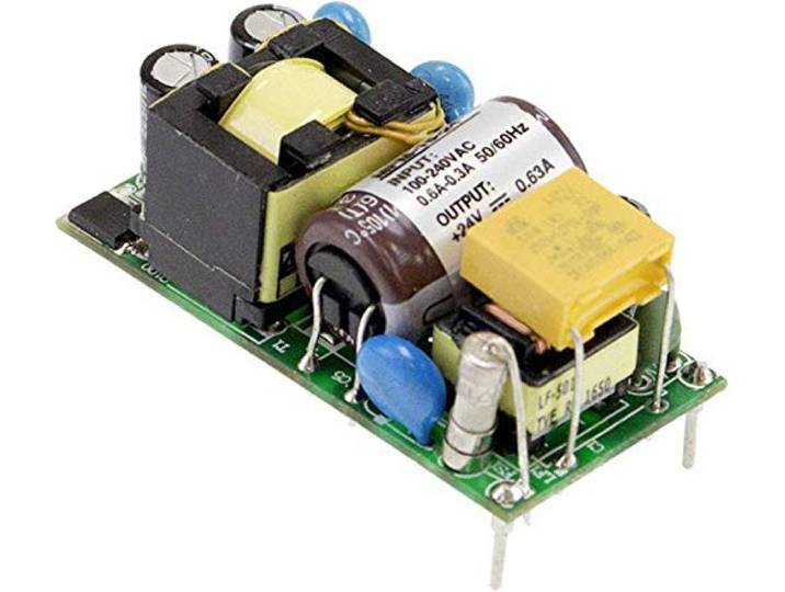 Mean Well MFM-15-5 AC voedingssteen, Open Frame 5 V/DC 3A
