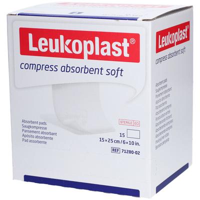 Leukoplast compress absorbent soft steril 15x25cm 15x1 St Kompressen