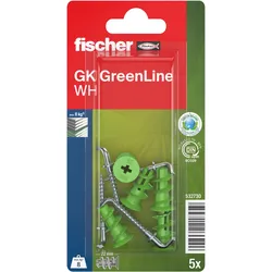 fischer Gipskartondübel GK Green WH mit Winkelhaken