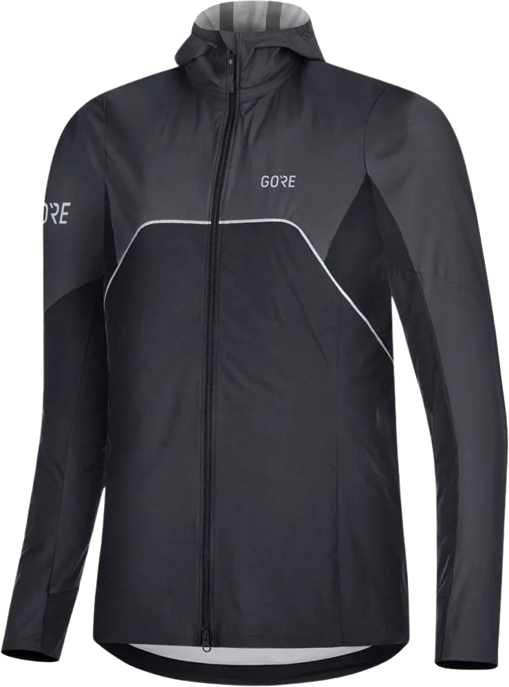 Gore Wear R7 Damen Partial Gore-tex Infinium™ Kapuzenjacke Schwarz Gr. 36