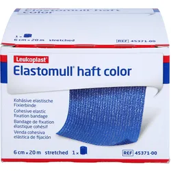 Elastomull Haft Color 6 cmx20 M Fixierb.blau 1 ST