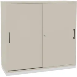 Sedus grand slam Aktenschrank mit Schiebetür 3 OH - Lichtgrau (K77)