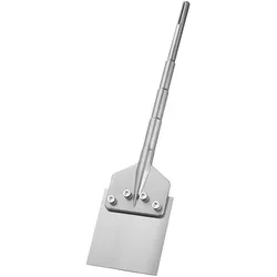 VEVOR Spachtelmeißel 63x15 cm, Flachmeißel mit SDS Max Schaft, Kompatibel mit Bohrhämmern, Wärmebehandelter 40Cr-Legierungsstahl, Bodenschaber zum Entfernen von Laminatböden, Fliesen & Mörtel