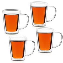 Casaria monzana Teegläser 4er-Set je 250ml doppelwandig