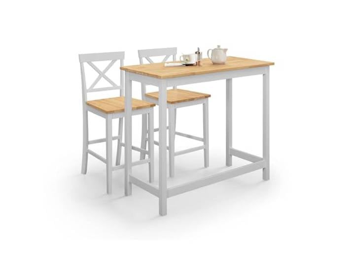 Julian Bowen Marlow Bar-Set – Elefantengrau & Eiche