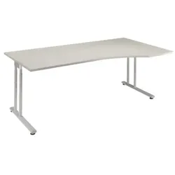 Geramöbel PC-Arbeitstisch »Lissabon« 180 cm rechts grau, 180x82x100 cm