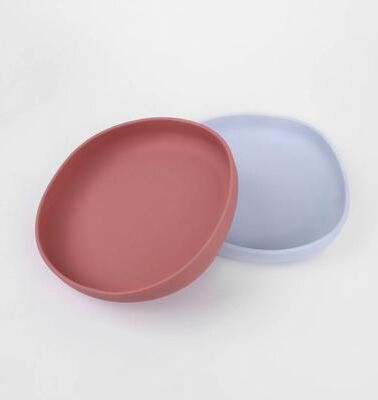 Inspired Living WhiskerEase Silicone Cat Feeding Plates Set 2