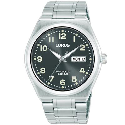 Automatikuhr LORUS, silber (silberfarben, schwarz), Armbanduhren, Herren, Automatikuhr, Armbanduhr, Damenuhr, Herrenuhr, Mechanische Uhr, Edelstahlarmband
