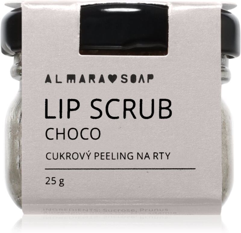 Almara Soap Lip Scrub sugar scrub for lips Choco 25 g