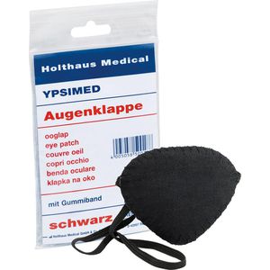 Holthaus Augenklappe Ypsimed, schwarz, medizinisch, für Erwachsene & Kinder