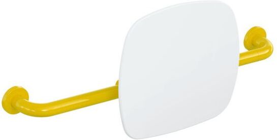Hewi 801 Rückenstütze 801.51.916118 Wandabstand 150mm, Lehne signalweiß, senfgelb