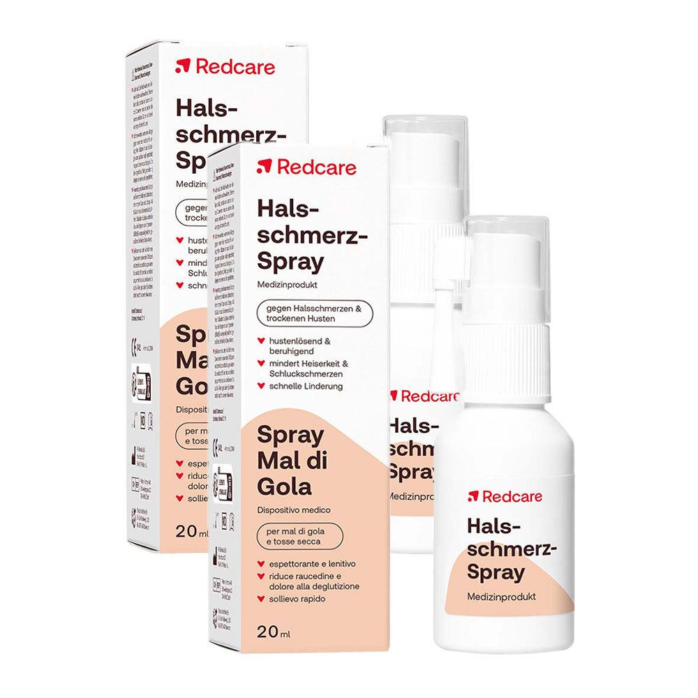 Redcare Halsschmerz-Spray x2 2x20 ml Spray