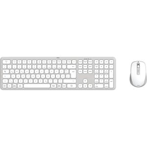 Hama Tastatur WKM-550, 173066, USB / Bluetooth, weiß