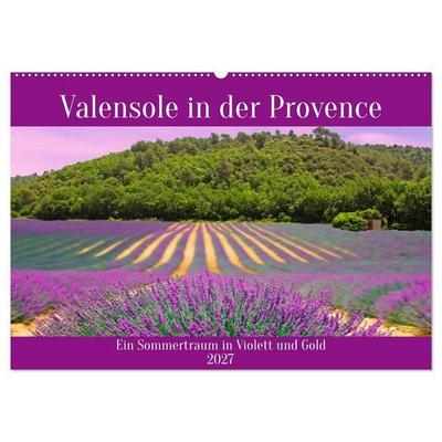 Valensole in der Provence (Wandkalender 2027 DIN A2 quer), CALVENDO Monatskalender