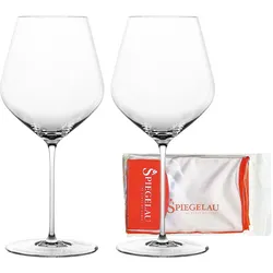 Spiegelau Burgundergläser + Poliertuch Hi-Lite 734 ml 2er Set