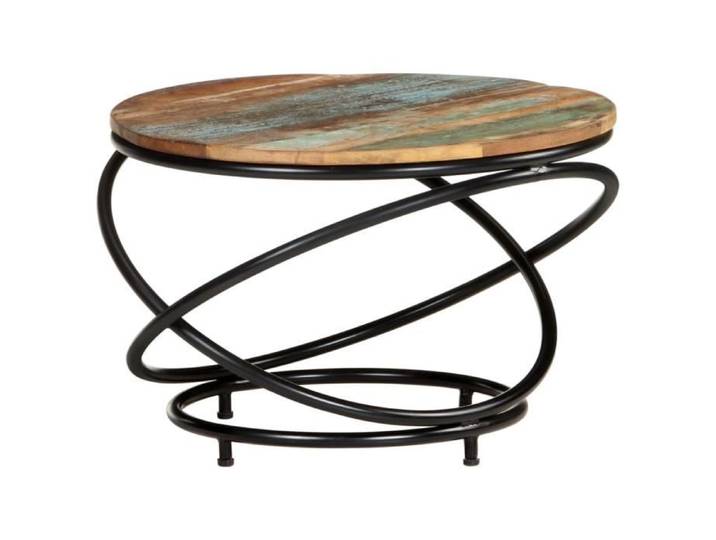 Table basse - FAFEICY - Bois de récupération massif - 60x60x40 cm - Couleur mélangée - Rectangulaire