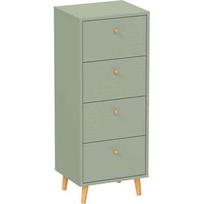 Kommode SCHILDMEYER "Bjarne, modernes & zeitlose Farbe, Breite 40 cm, Made in Germany", grün (pistazie), B:40,3cm H:101,3cm T:33cm, Holzwerkstoff, Sideboards, Kommode, Modernes & Zeitloses Design in Pistazie, Made in Germany