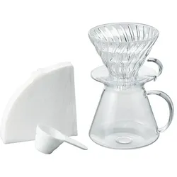Hario V60 Glass Brewing Kit, Kaffeebereiter, Transparent