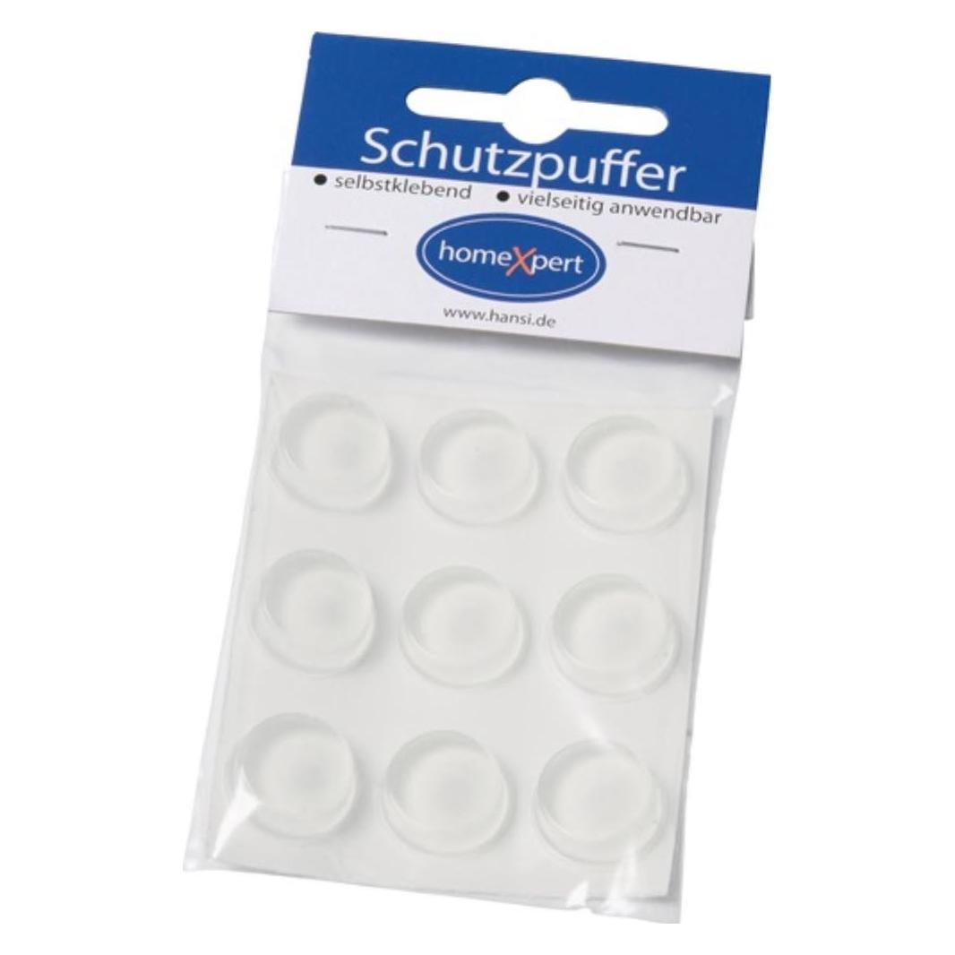 Hansi-Siebert Schutzpuffer Clear 20 mm Kunststoff transparent Koni selbstklebend (Anschlagdämpfer, 9 Stk.) (562200)