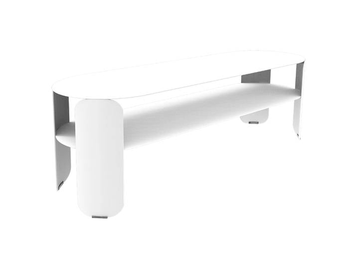 Beistelltisch, Aluminium, 120×40 cm, Höhe 42 cm, Modern, Fermob Bebop