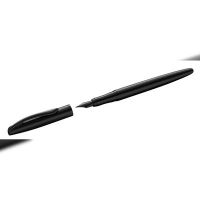 Pelikan Jazz Noble Elegance P36, Schwarz, Kartuschenfüllsystem, Blau, Metall, Edelstahl, Medium