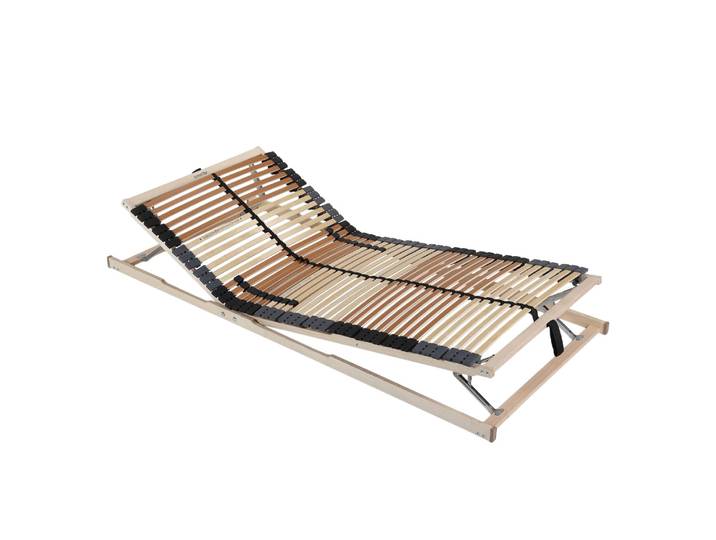 Lattenrost KF 80 x 210cm Rahmen & Federholzleisten: Schichtholz Buche, naturbelassen Absetzung: Schichtholz Buche, foliert Beige