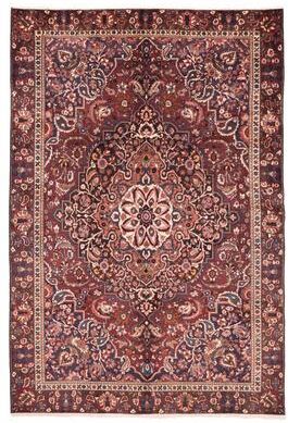 ECARPETGALLERY Hand-knotted Kayseri Dark Red Wool Rug - 6'8 x 9'11