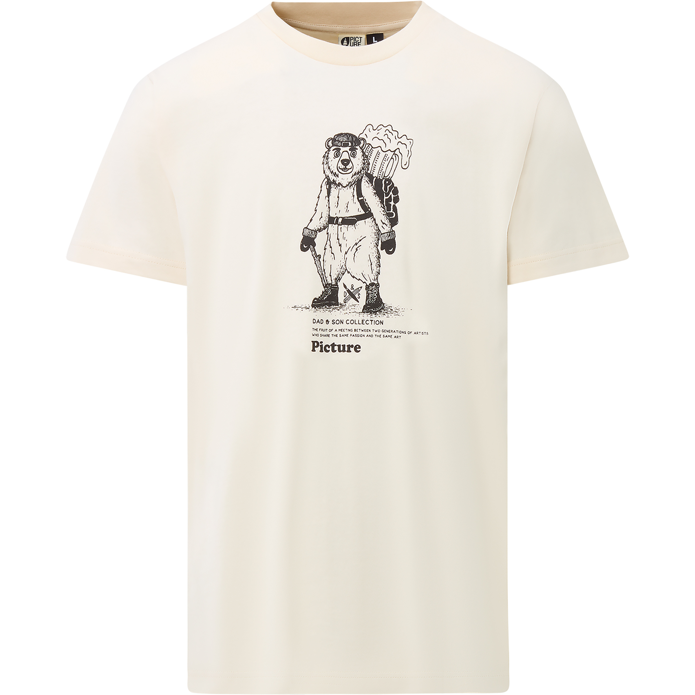 Picture D&S Beear Herren T-Shirts weiss Größe XL Lifestyle Hautfreundlich