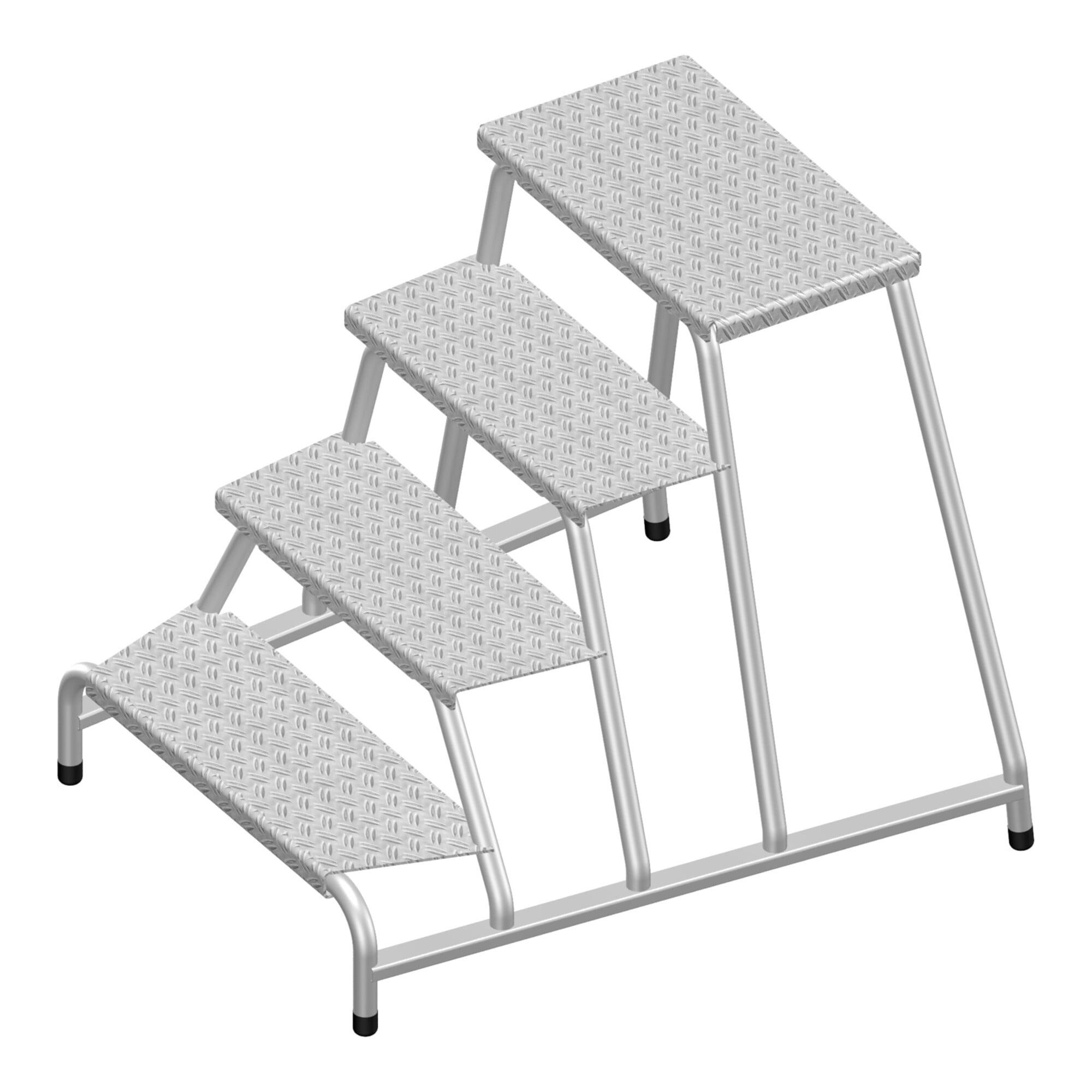 Layher Maschinentritt 1075 4 Stufen Aluminium rutschfest (1075004)