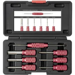 Toolcraft, Fahrzeug Werkzeug, TO-9659463 Entriegelungs Werkzeug-Set Deutsch-Terminal 4 Gauge, 8 G