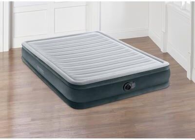 Intex Comfort Plush Air Mattress by Intex in White Grey (Size QUEEN)