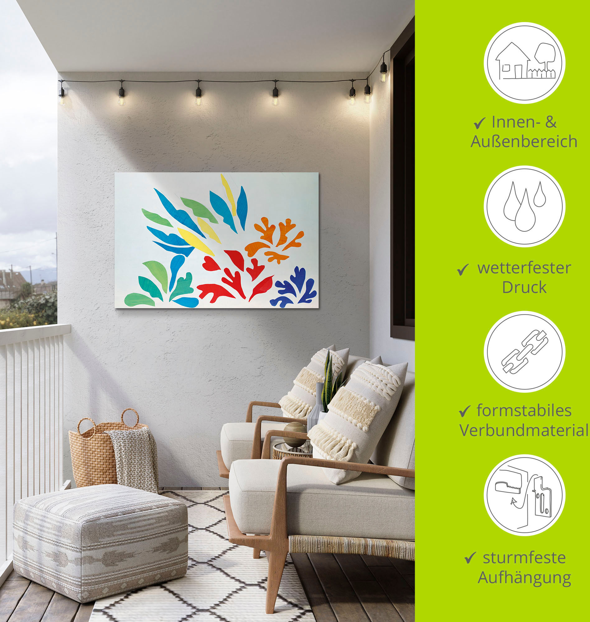 Wandbild ARTLAND "Acanthes Nr.30.", bunt (farbe bild(er): farbig), B:120cm H:80cm, Alu Dibond, Bilder, Wandbild, als Alubild, Leinwandbild, Poster, Wandaufkleber in verschied. Grössen farbe bild(er): farbig B/H/T: 120cm x 80cm, Alu-Dibond-Druck Gegenstand