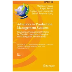 Advances in Production Management Syste, Fachbücher von David Romero, Matthias Thürer, Ralph Riedel, Gregor von Cieminski