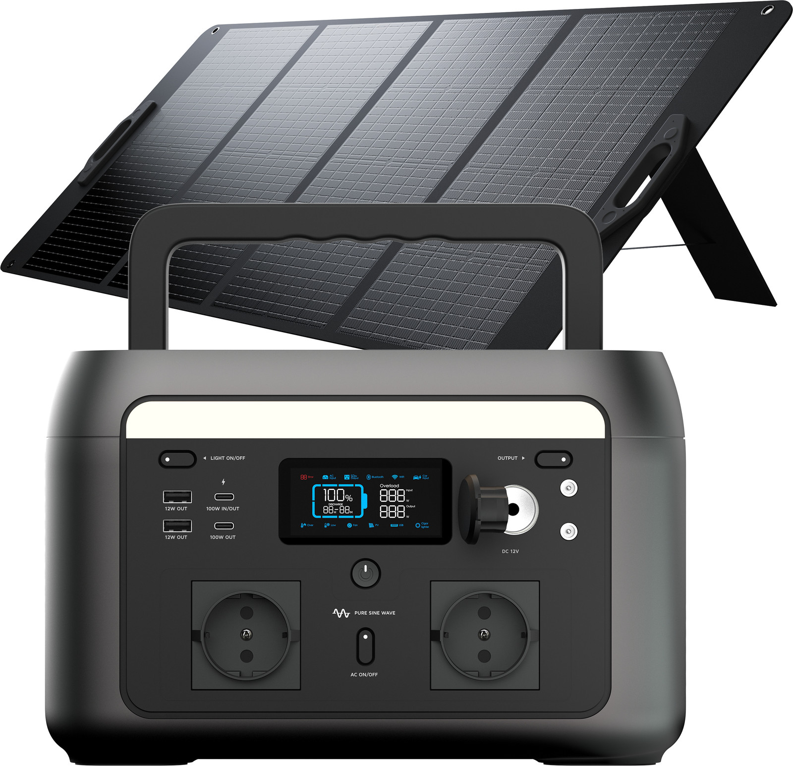 Xtorm Portable Powerstation 600W met 200W Opvouwbaar Zonnepaneel Power Pack Bundel