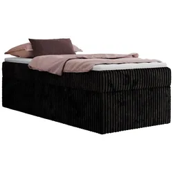 BOXBETT ZERO 90/200 - Schwarz Struktur - H3 - Topper T25