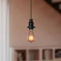 Osram VINTAGE 1906 PenduLum schwarz - Schlichte Pendelleuchte mit stoffummanteltem Kabel und E27 Fassung ohne Leuchtmittel