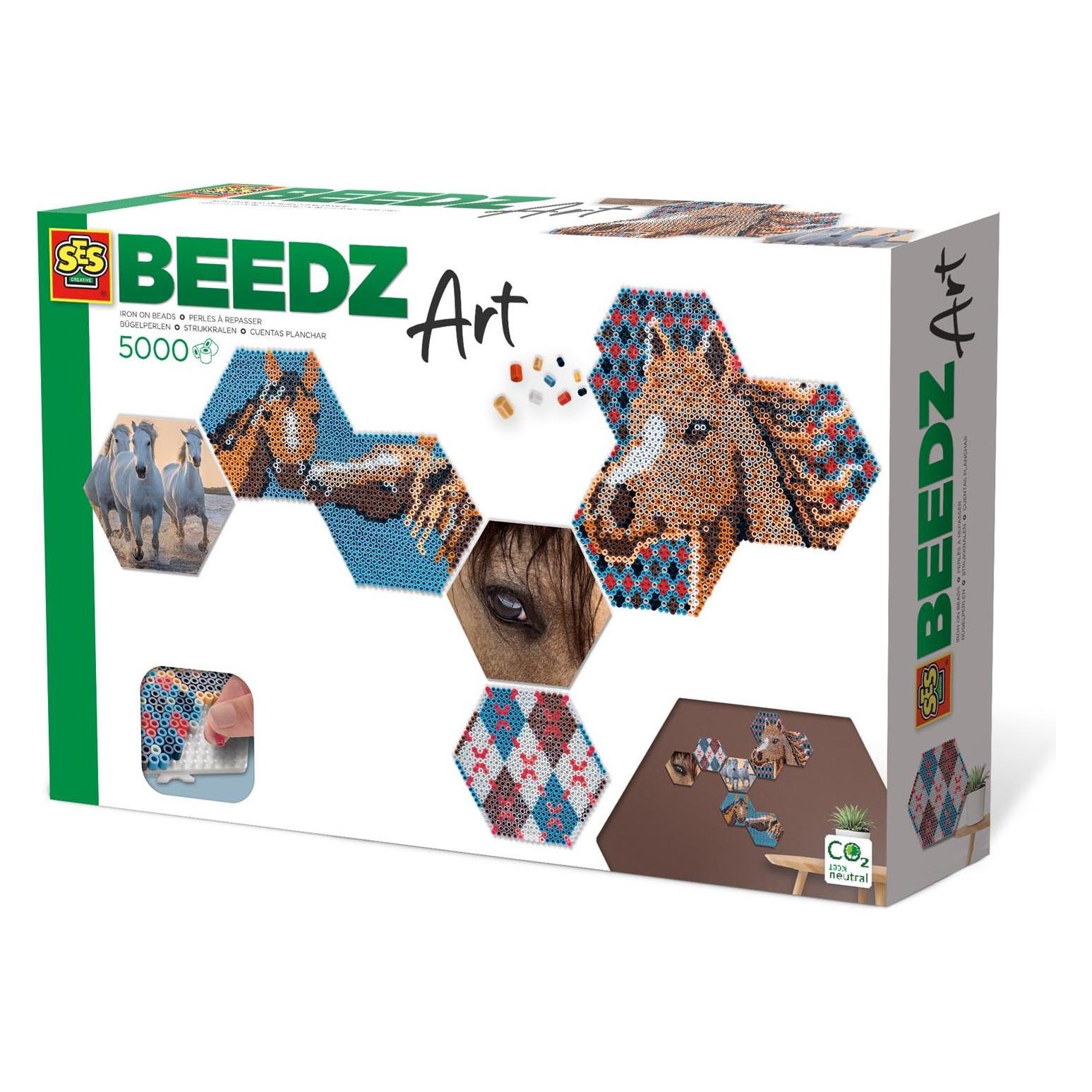 Ses Beedz Art - Hex Tiles Horses (06023)