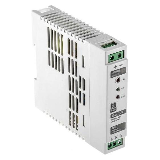 RS PRO Din Rail Power Supply, 15W, 12V Output (1368301)