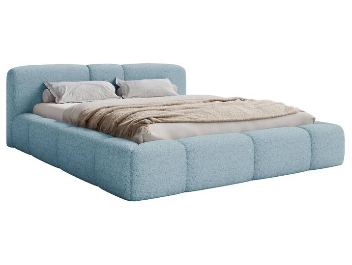 Selsey Bowia – Lit rembourré 200 x 200 cm\, bleu peluche